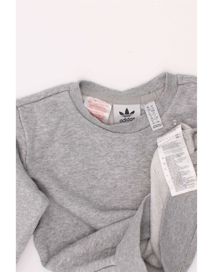 Свитшот Adidas для мальчиков 2-3 года, серый хлопок