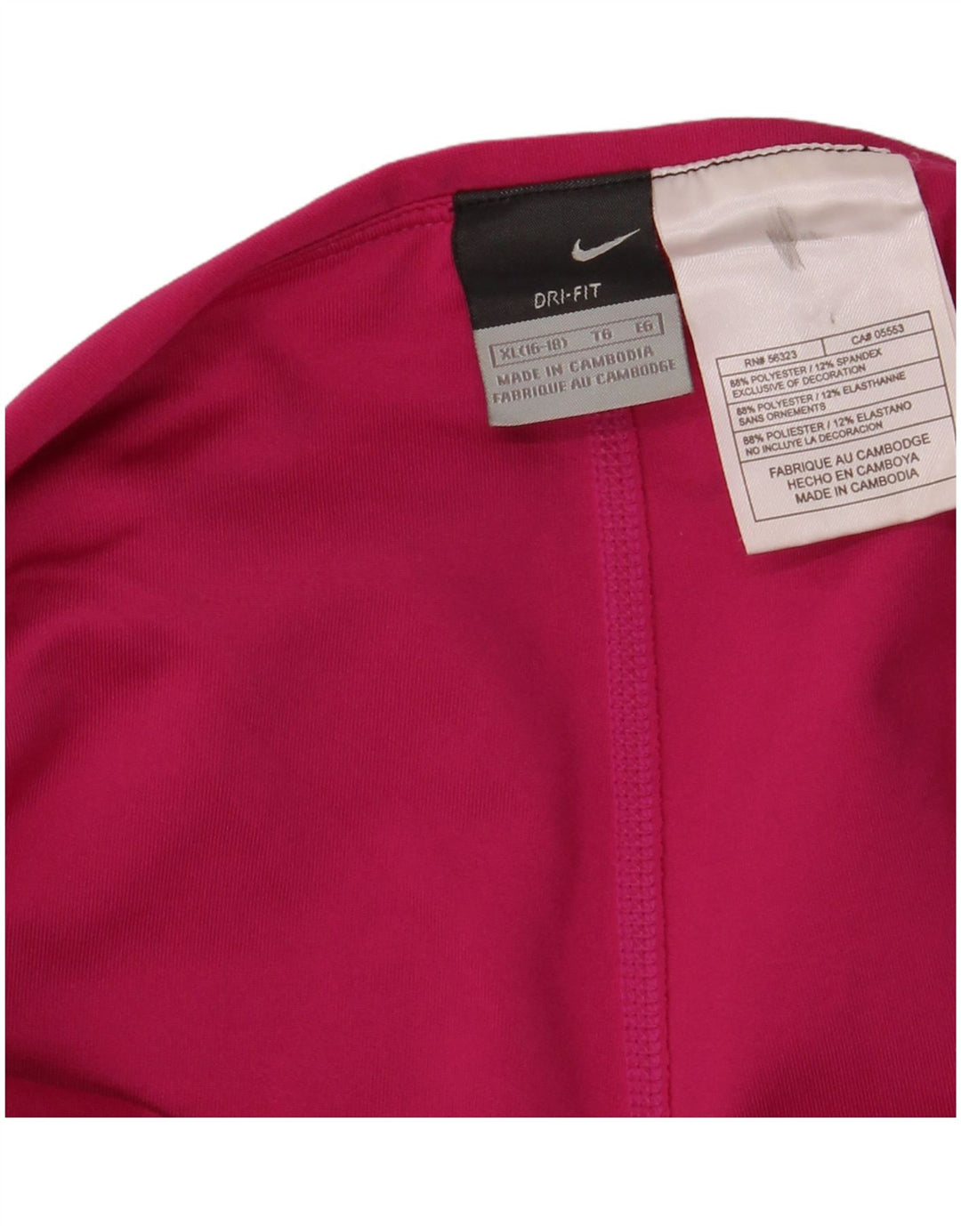 Женские шорты NIKE Dri Fit US 16/18 XL, розовый полиэстер