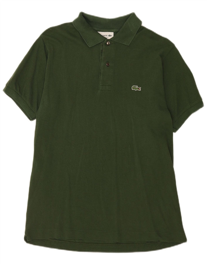 Мужская рубашка-поло классического кроя Lacoste, размер 4, средний зеленый хлопок, хлопок