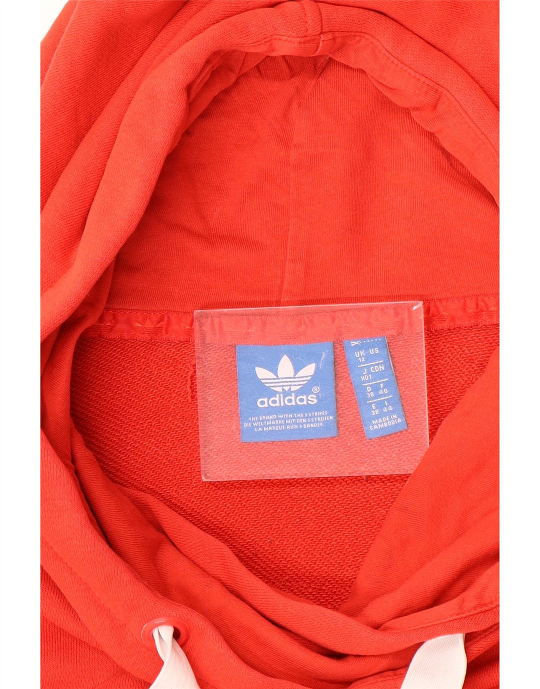 Женский джемпер с капюшоном Adidas Graphic UK 12, средний красный