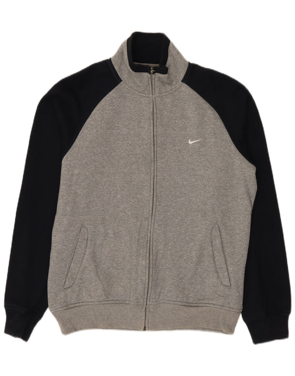 Мужской спортивный костюм Nike Top Jacket UK 38/40 Средне-серый хлопок с цветными блоками
