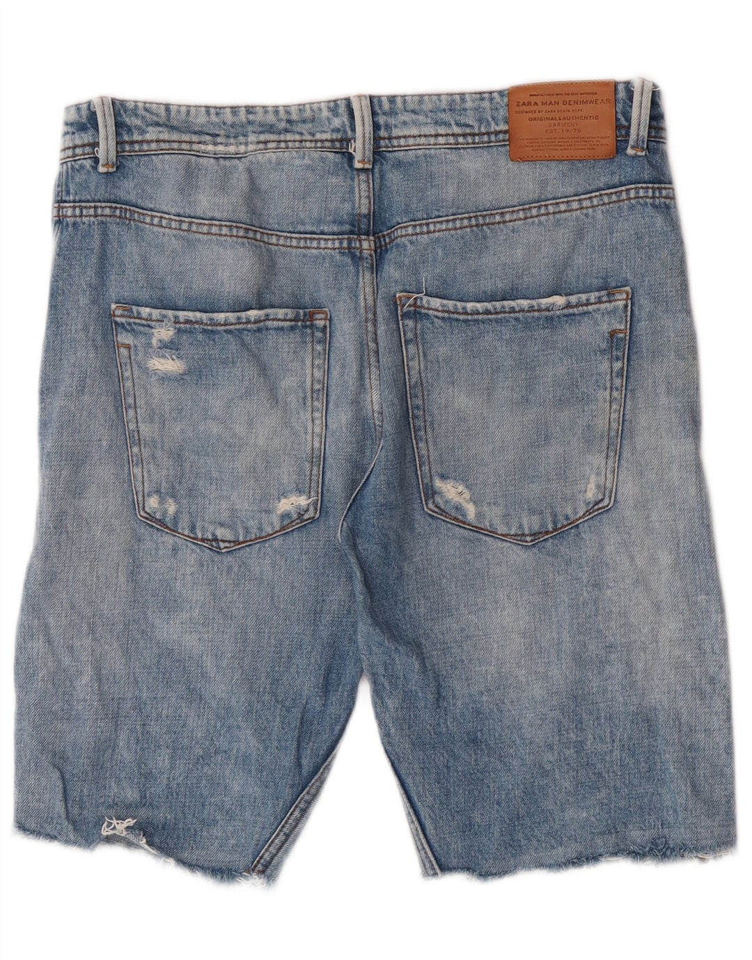 Мужские джинсовые шорты Zara EU 42, большие W32, синие