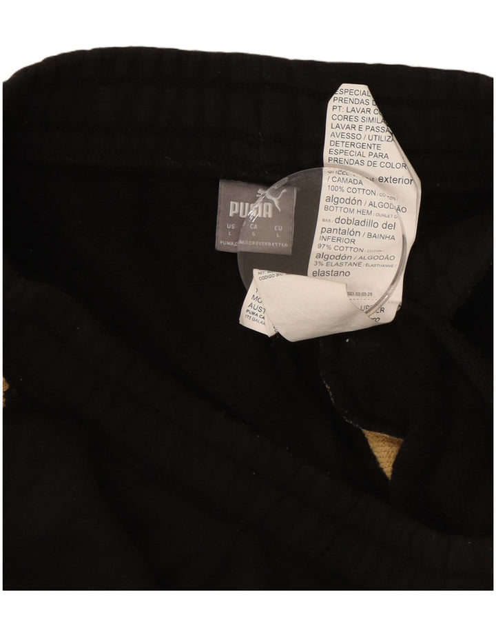 Женские спортивные брюки PUMA Joggers UK 14, большие черные с животным принтом