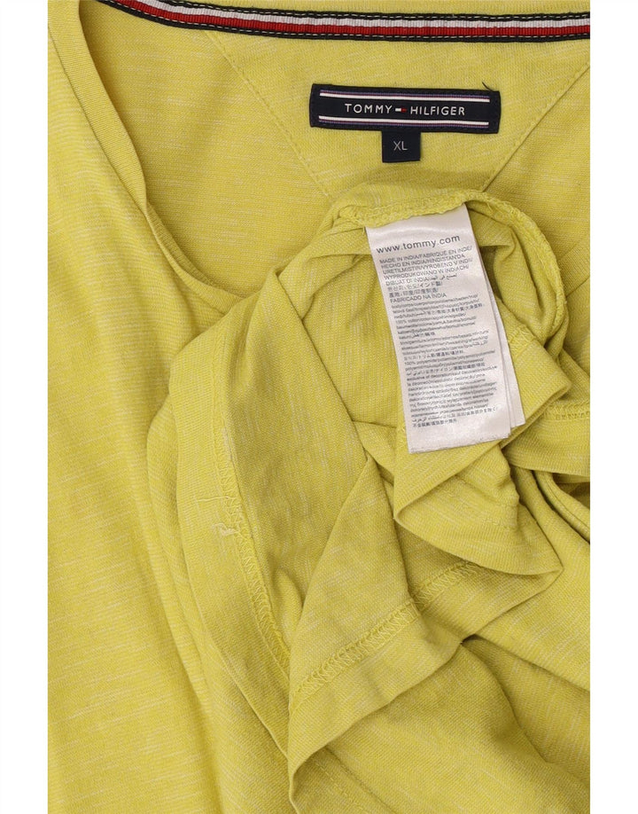 Tommy Hilfiger Мужская футболка Top XL Желтый хлопок