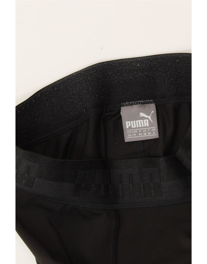 Женские леггинсы с рисунком PUMA UK 8, маленькие, черные