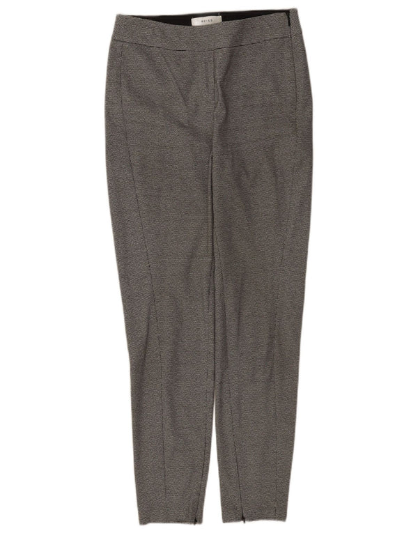 Reiss Женские узкие костюмные брюки UK 8 Small W26 L27 Серые с узором 