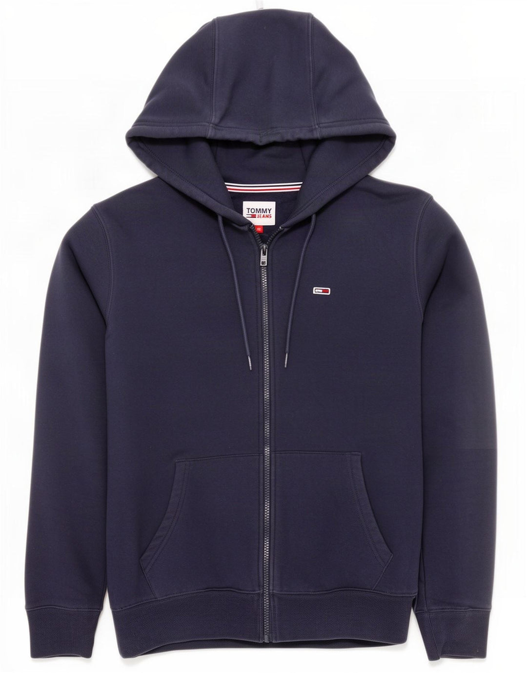 Мужской свитер с капюшоном на молнии Tommy Hilfiger, средний темно-синий, хлопок