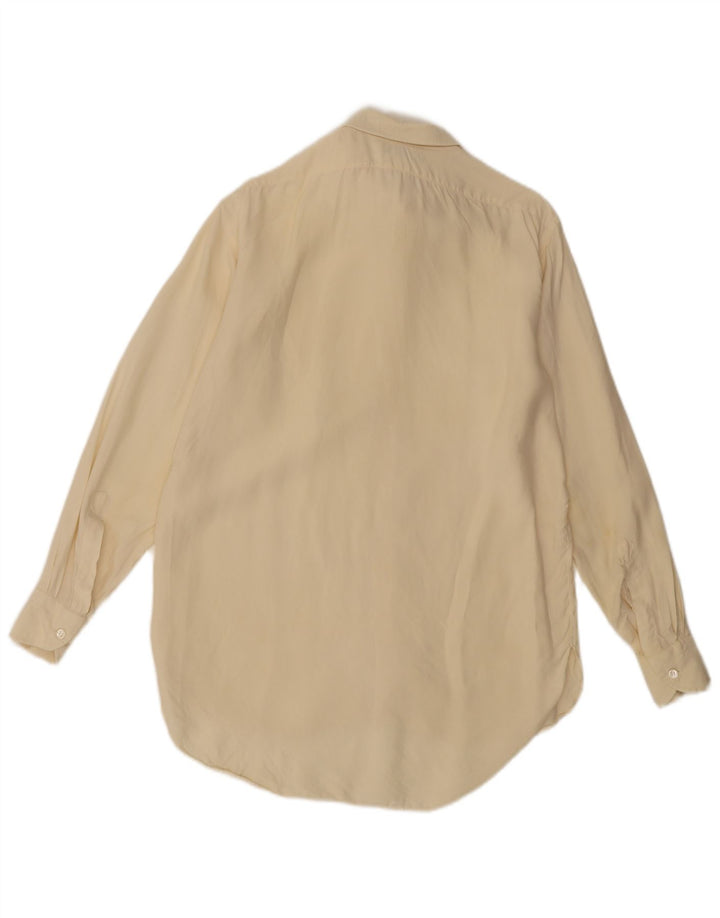 Винтажная мужская рубашка среднего желтого цвета