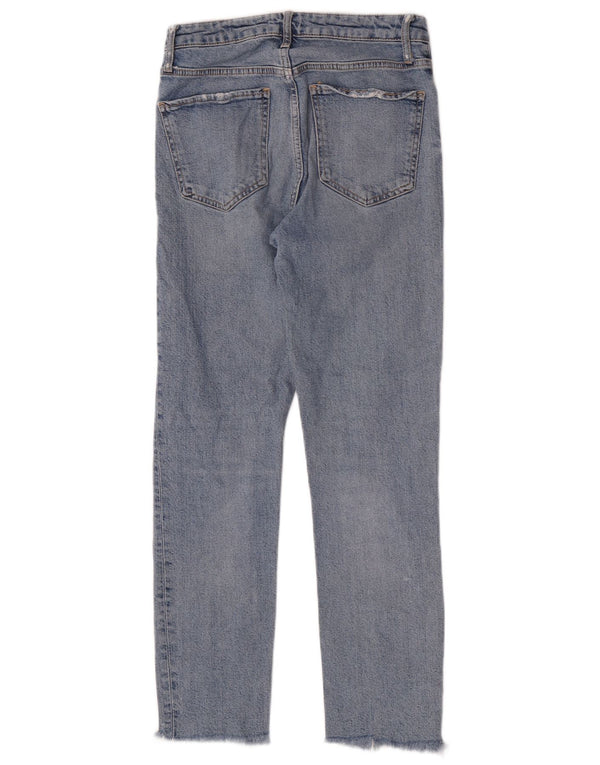 Женские прямые джинсы Zara EU 36 XS W26 L27 синие