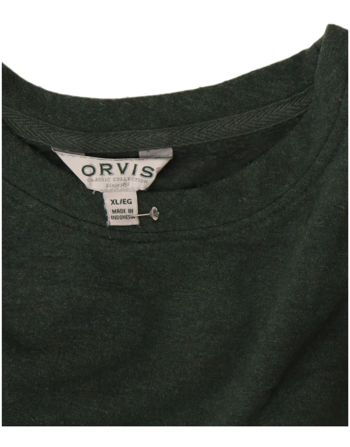 Женский свитер оверсайз ORVIS UK 18 XL Зеленый
