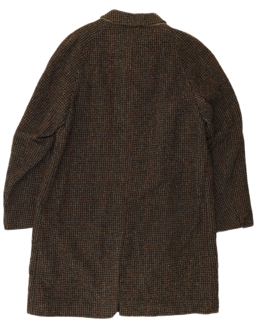 Винтажное мужское пальто UK 40, большая коричневая клетка