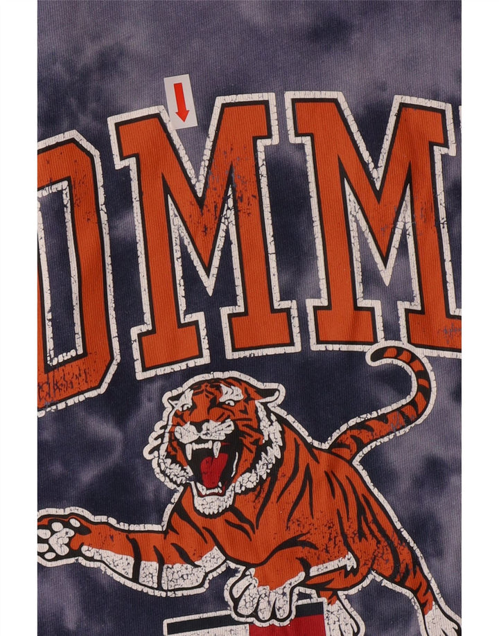 TOMMY HILFIGER Мужская футболка с рисунком, большой синий цвет, хлопок с принтом тай-дай