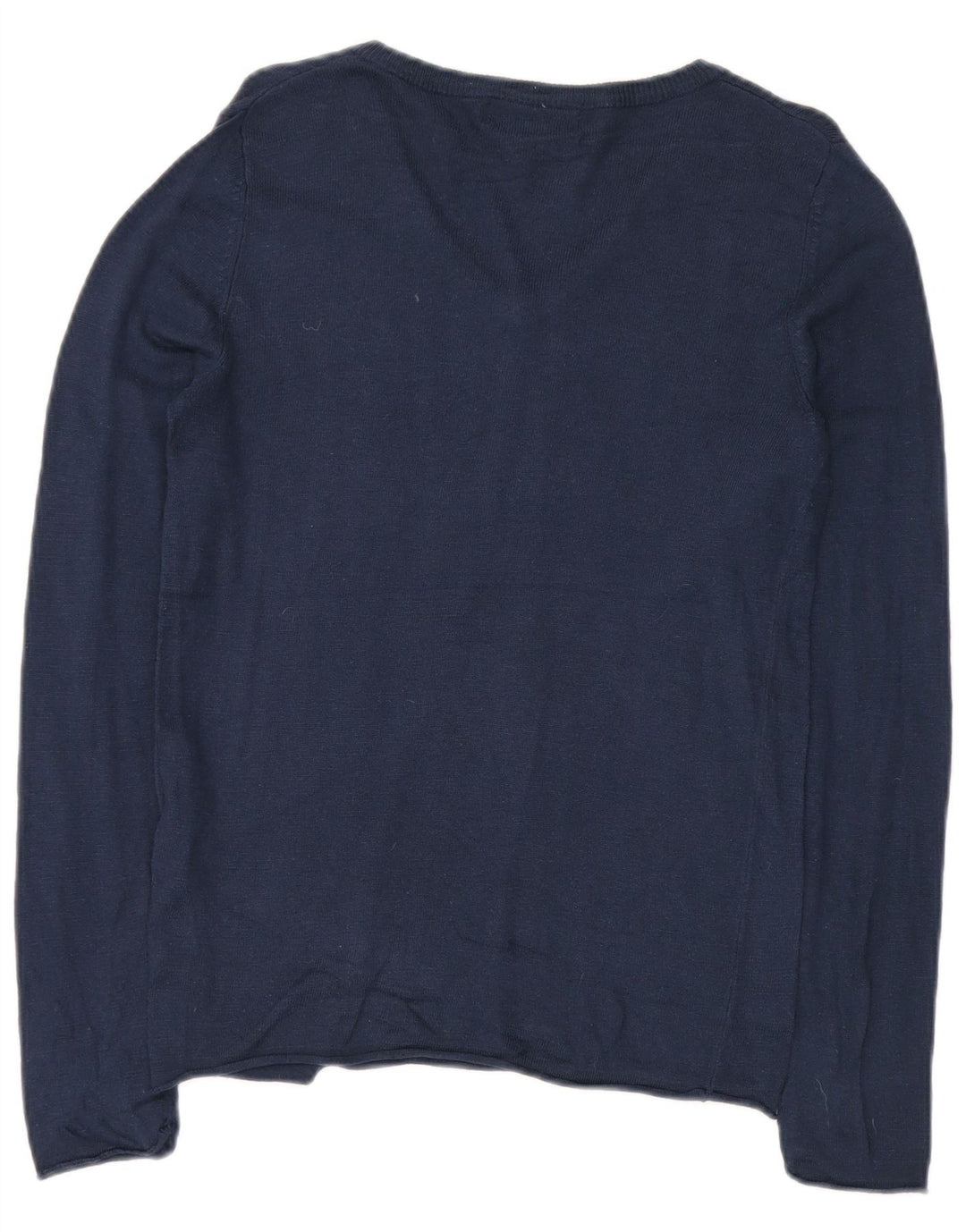 MOSSIMO Женский джемпер с v-образным вырезом UK 12, средний темно-синий, нейлон