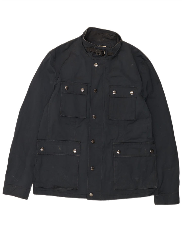 Мужская куртка Zara UK 42 XL темно-синяя, полиэстер