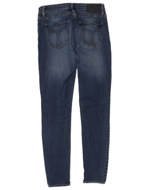 Женские леггинсы скинни CALVIN KLEIN W28 L29, синий хлопок