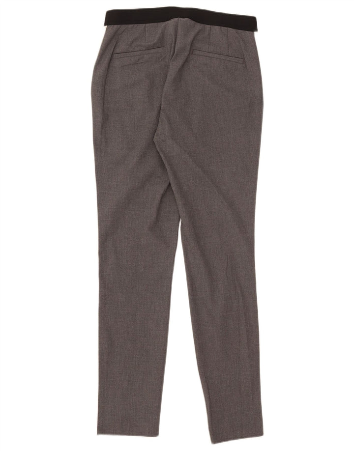Женские узкие костюмные брюки Zara Medium W28 L27, серый полиэстер