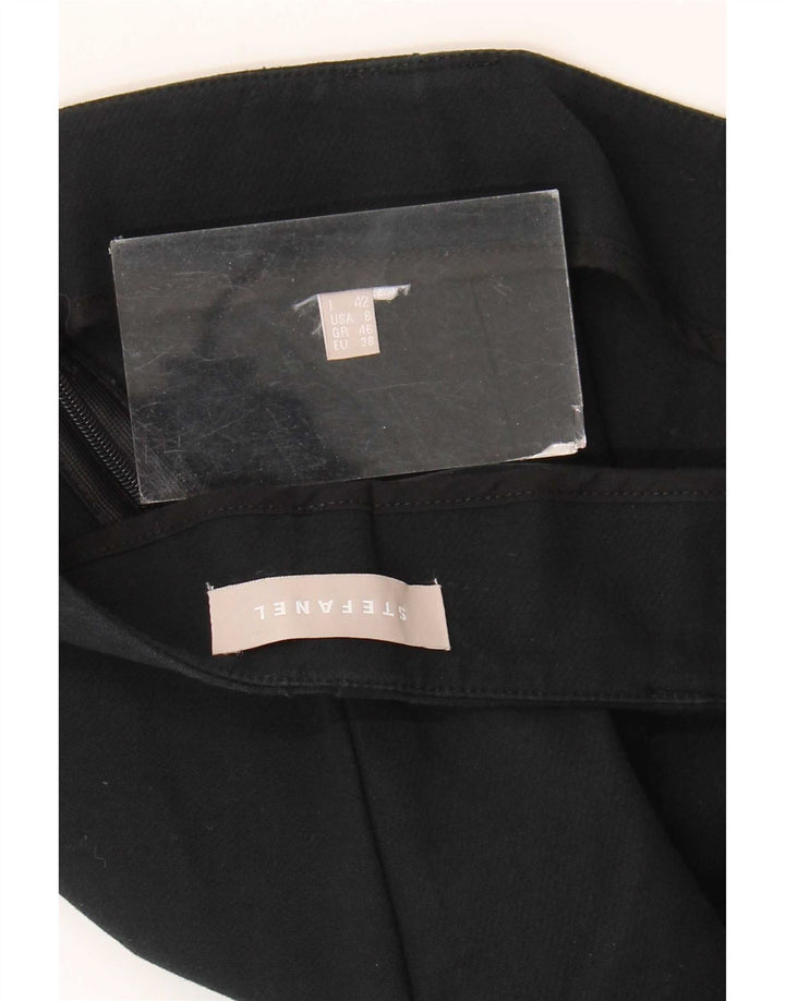 Stefanel Женские повседневные брюки Bootcut IT 42 Medium W30 L30 Черные