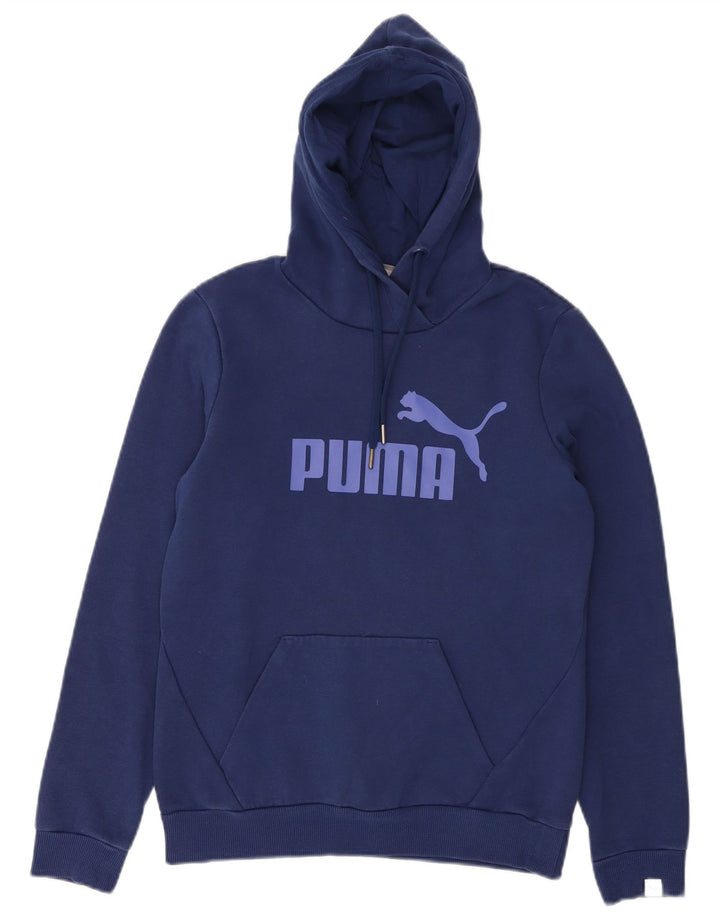 Женский джемпер с капюшоном PUMA UK 10, маленький, темно-синий