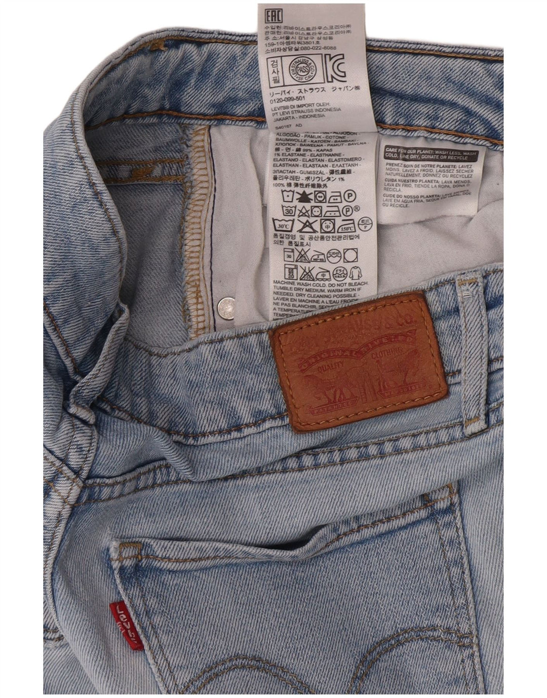 Женские джинсы LEVI'S 715 Bootcut W28 L30 Синие, хлопок