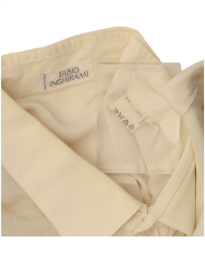 Мужская рубашка Fabio Inghirami XL Off White Silk