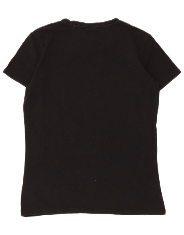 Guess Женская футболка с рисунком Top UK 6 XS, черный хлопок