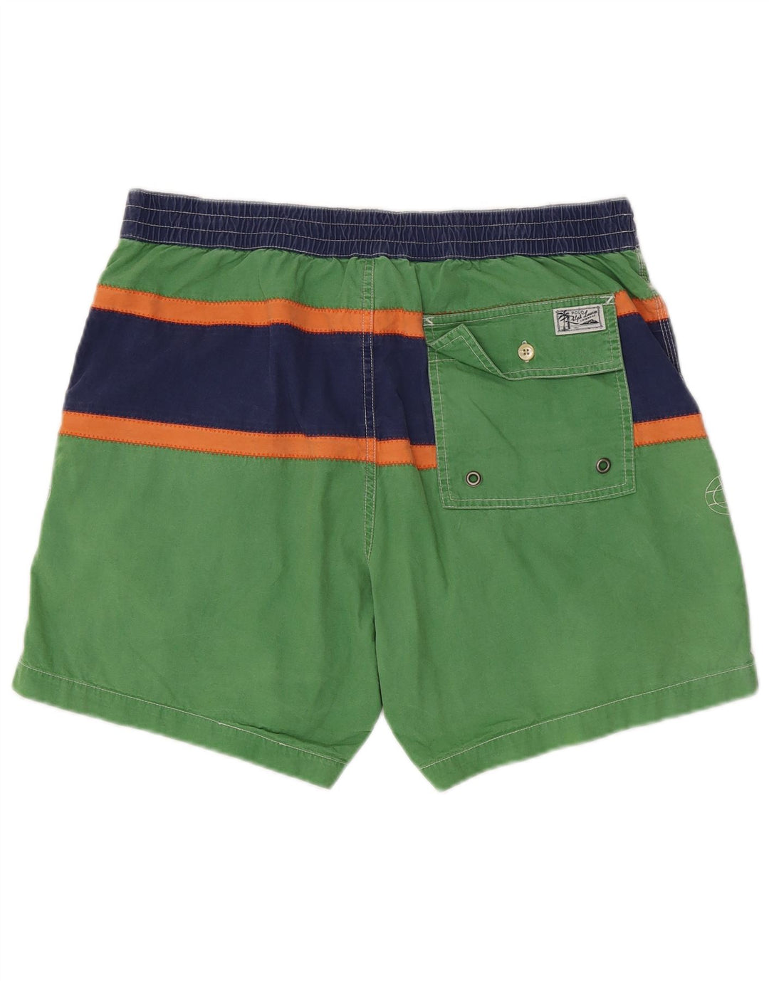 Мужские шорты для плавания POLO RALPH LAUREN, хлопок, большие зеленые полоски