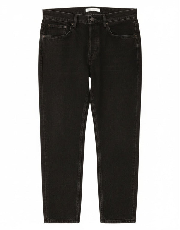 Мужские укороченные зауженные джинсы Zara EU 46 XL W36 L25, серый хлопок