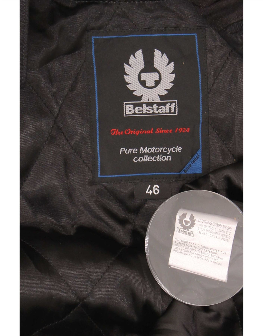 Женская гоночная куртка Belstaff IT 46, большая, черная, нейлон