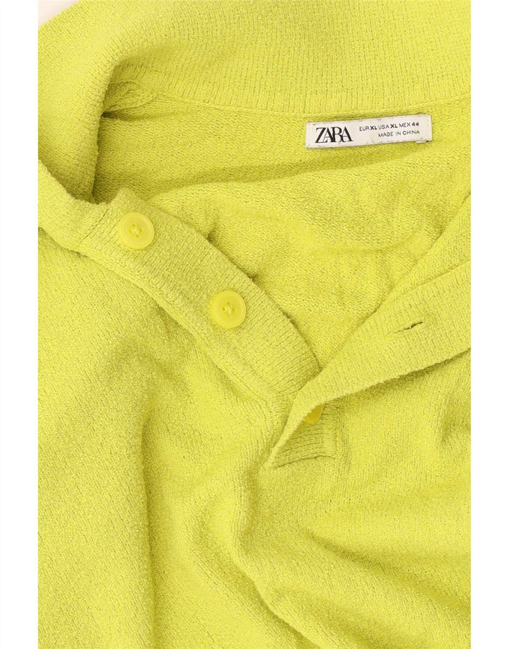 Мужская рубашка-поло Zara XL, желтая