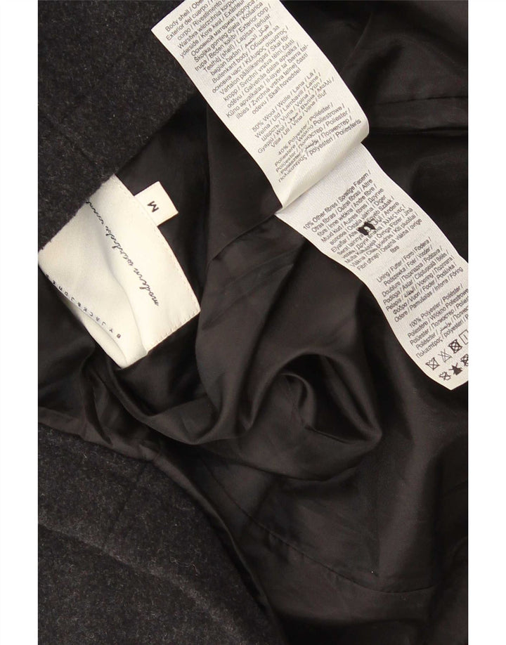 Мужское пальто Jack & Jones UK 38, среднее, черное, шерстяное