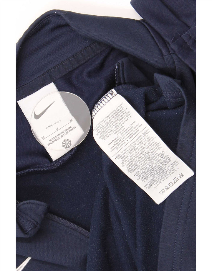 Мужской пуловер-спортивный костюм Nike Dri Fit, средний темно-синий с цветными блоками