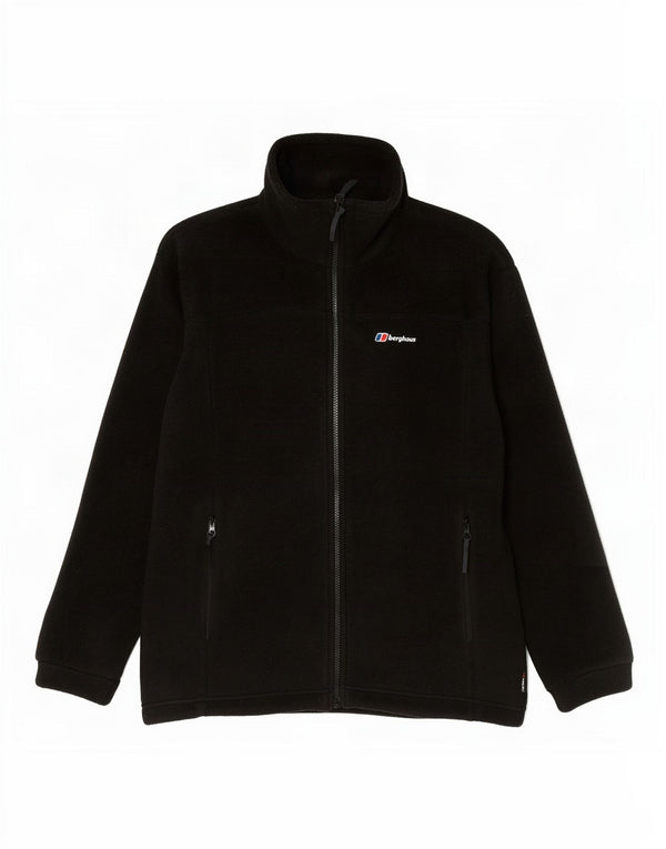 Женская флисовая куртка Berghaus UK 14, большая, черная, полиэстер