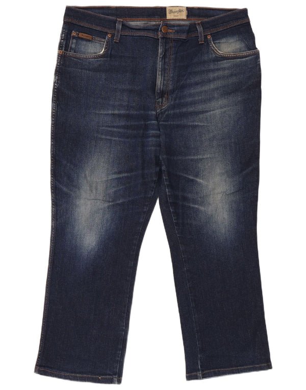 Мужские прямые джинсы Wrangler Texas Regular Fit W40 L30, темно-синие, хлопок