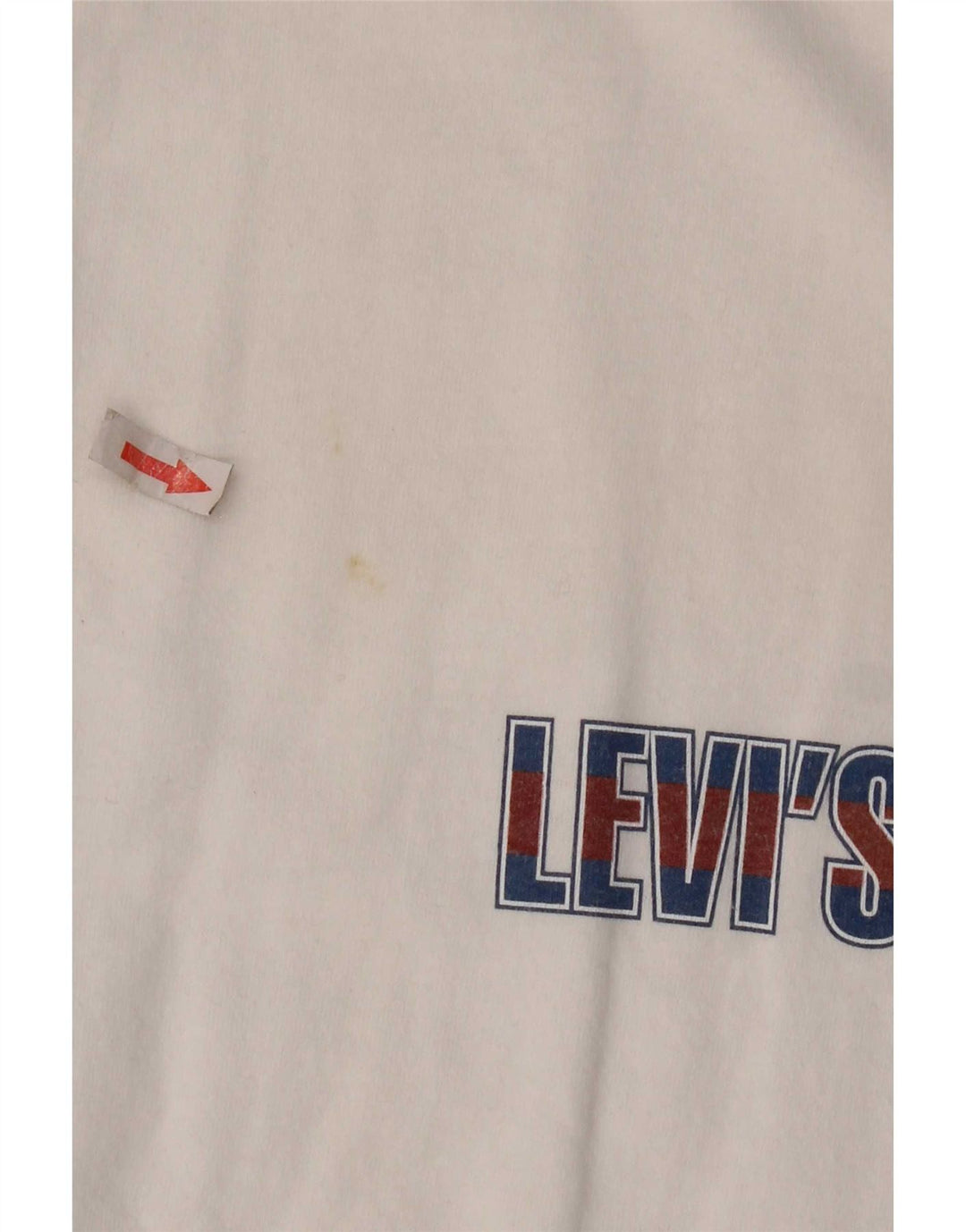 Мужская футболка с рисунком Levi's, большой белый хлопок