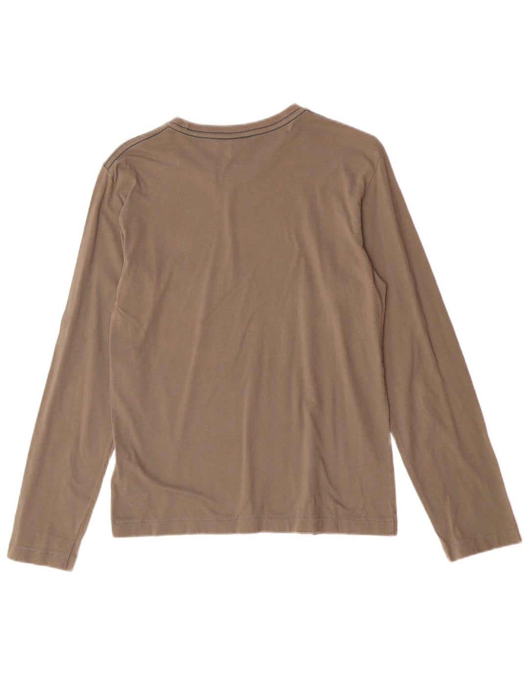 Женский топ Diesel с длинным рукавом UK 12, хлопок среднего серого цвета