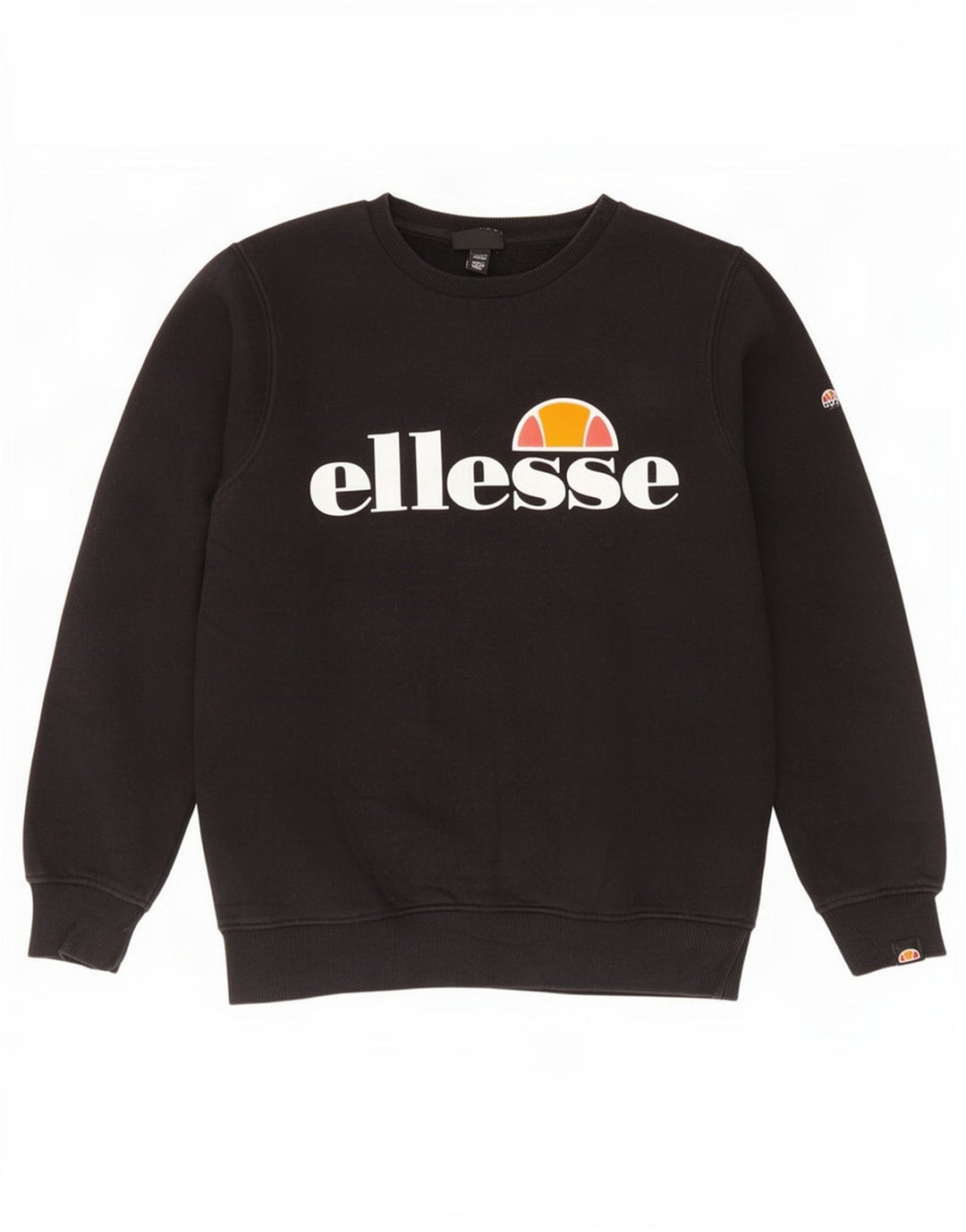 Свитшот Ellesse с рисунком для мальчиков, 12-13 лет, черный, хлопок