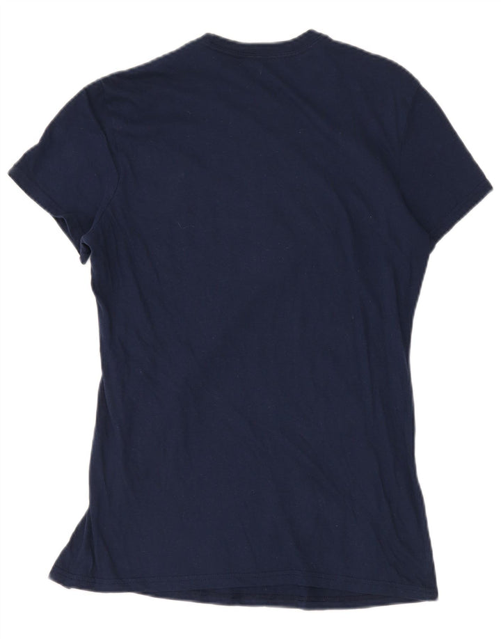 Женская футболка с рисунком Adidas Top UK 14 Medium Navy Blue