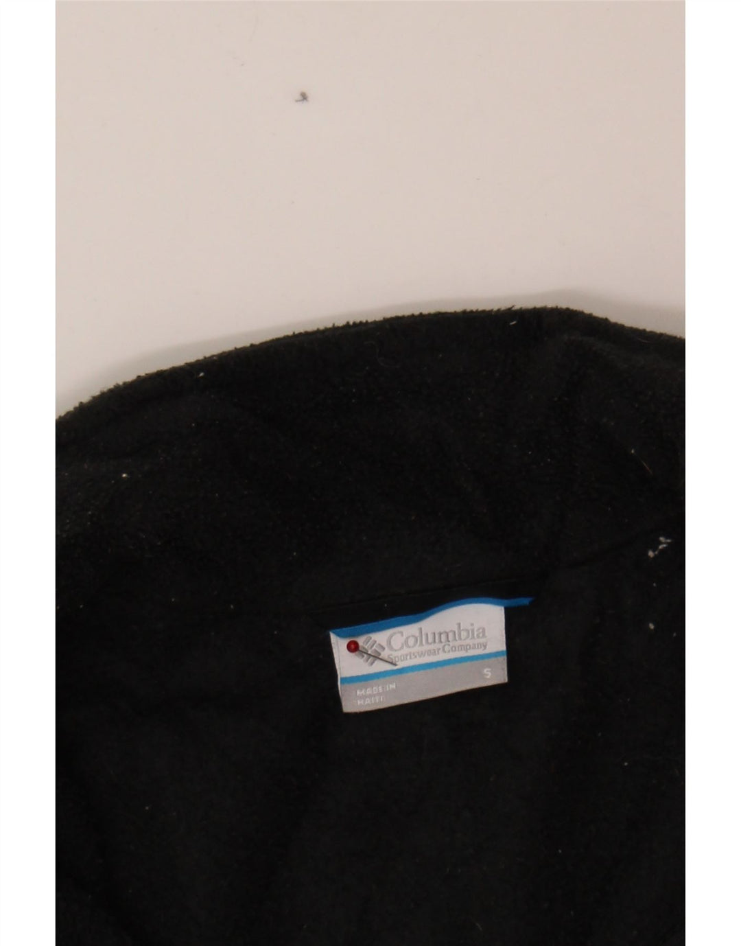 COLUMBIA Mens Harbor Feather Fleece Jacket UK 36 Small Black Classic Vintage Columbia and Second-Hand Columbia from Messina Hembry 