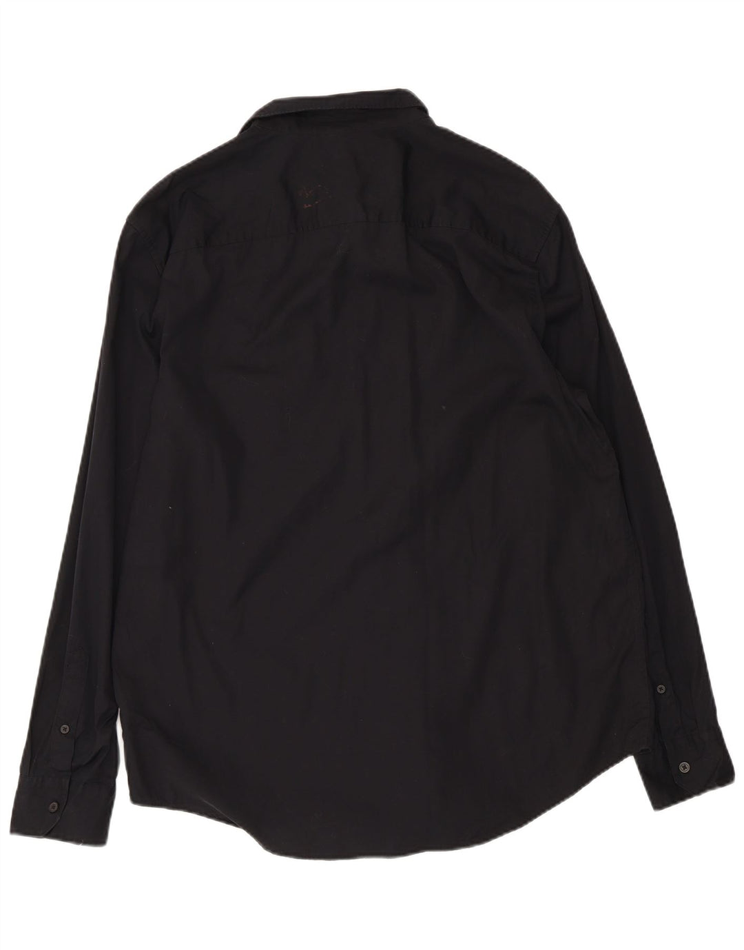 CALVIN KLEIN Мужская рубашка среднего размера из хлопка черного цвета