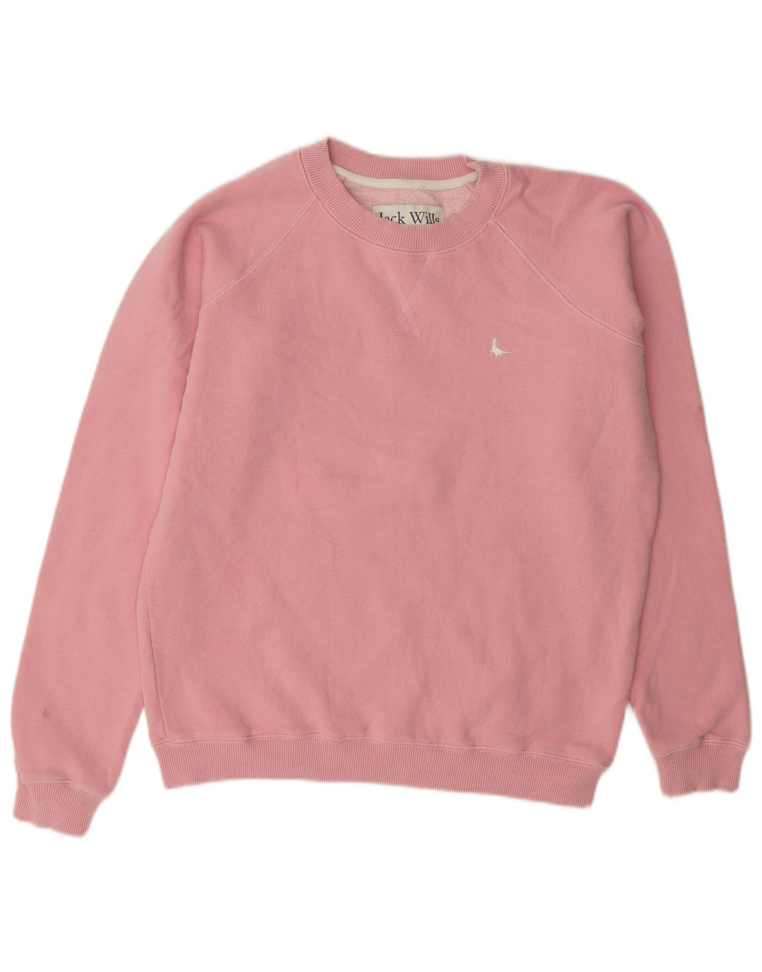 Женский свитер оверсайз Jack Wills, размер 8, маленький розовый, хлопок, Великобритания