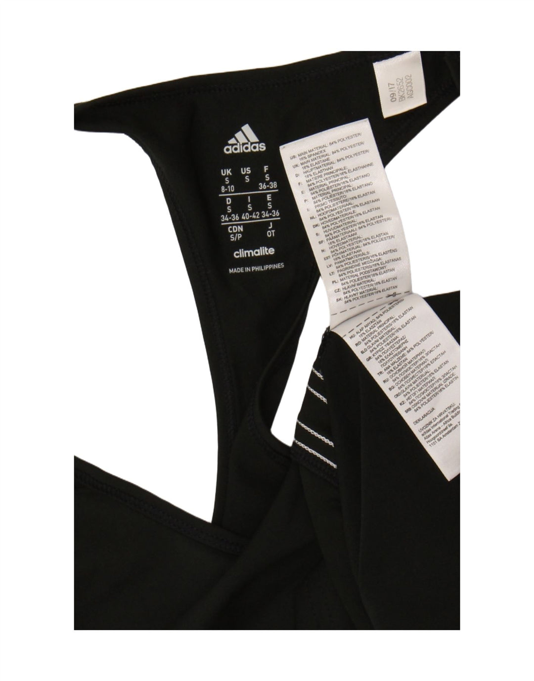 Женский жилет Adidas Climalite, Великобритания, маленький размер 8/10, черный полиэстер