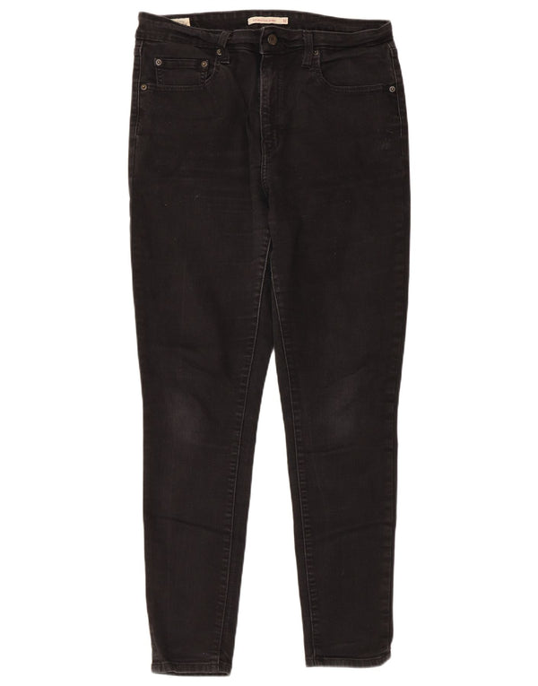Женские джинсы скинни Levi's 721 с высокой посадкой W32 L30, черный хлопок
