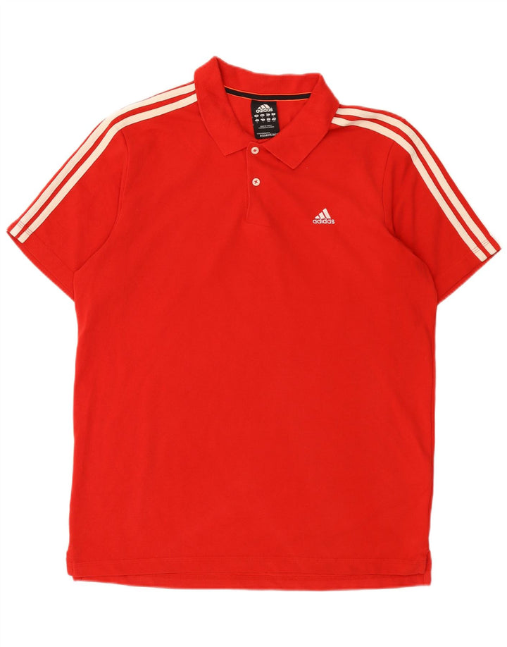 Мужская рубашка-поло Adidas Climalite, большая красная хлопковая