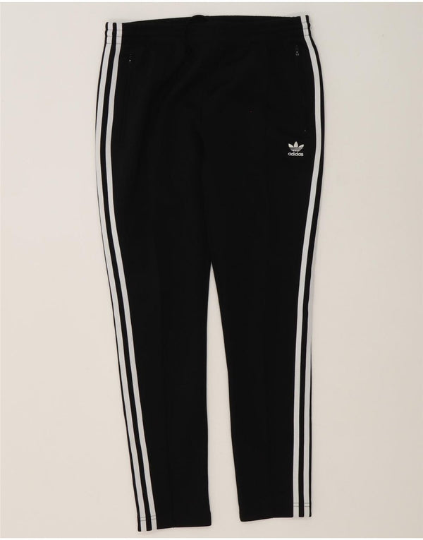 Женские спортивные брюки Adidas UK 12, средний черный полиэстер