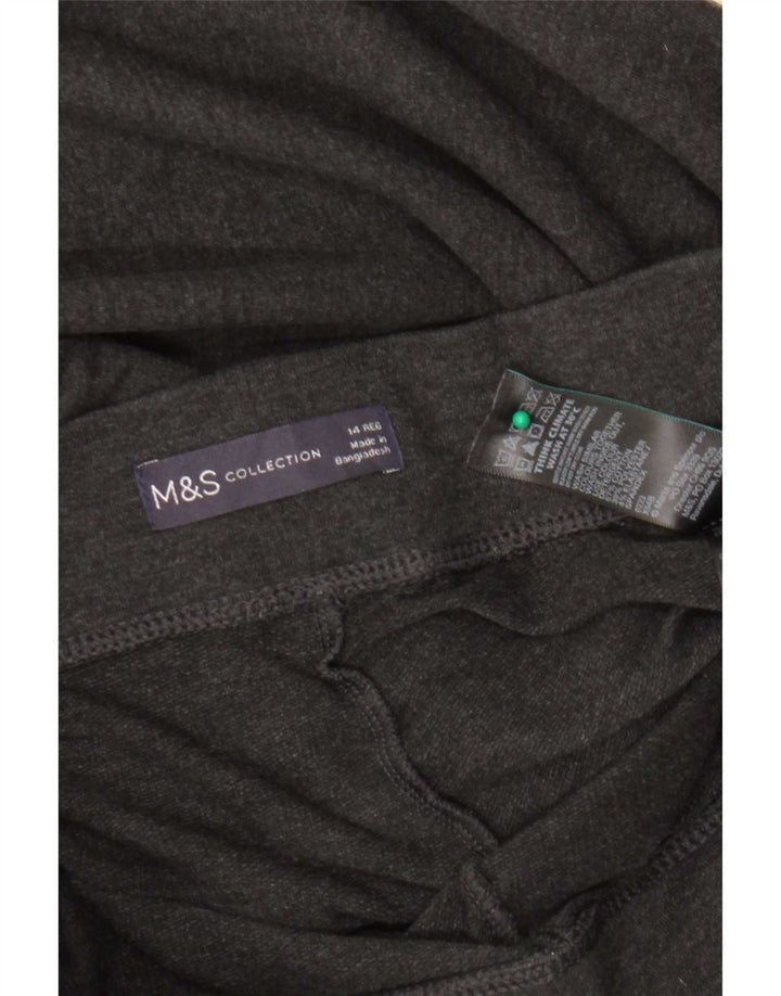 Женские леггинсы Marks & Spencer UK 14, большие серые, хлопковые