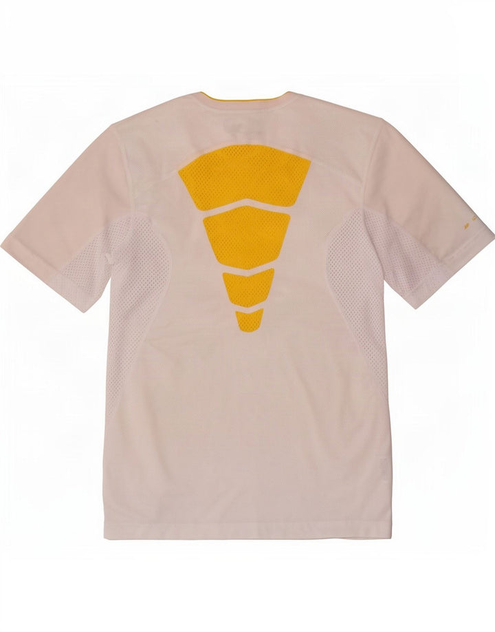 Мужская футболка Nike Dri Fit, маленький белый полиэстер с цветными блоками
