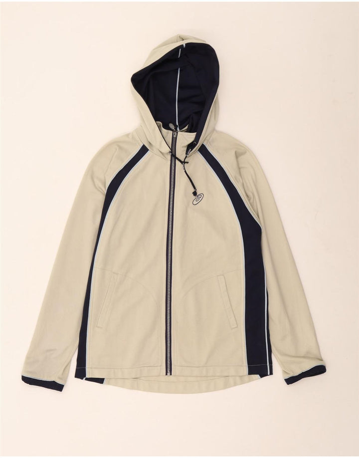 Мужской свитер с капюшоном на молнии Asics, средний, бежевый, цветных блоков