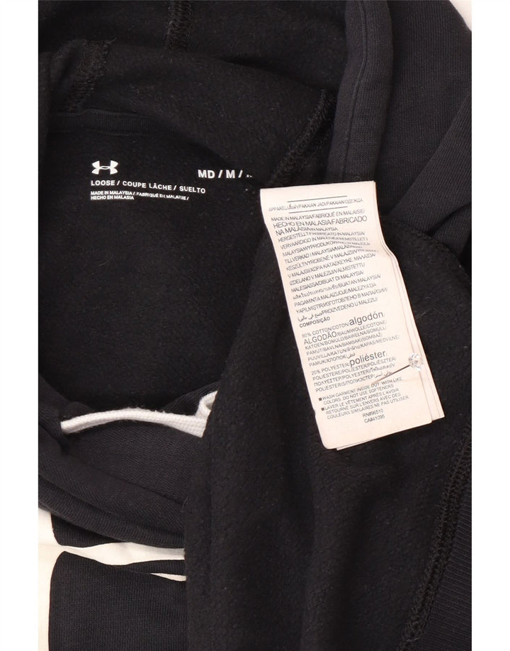 Мужской джемпер с капюшоном Under Armour, темно-синий, хлопковый, среднего размера