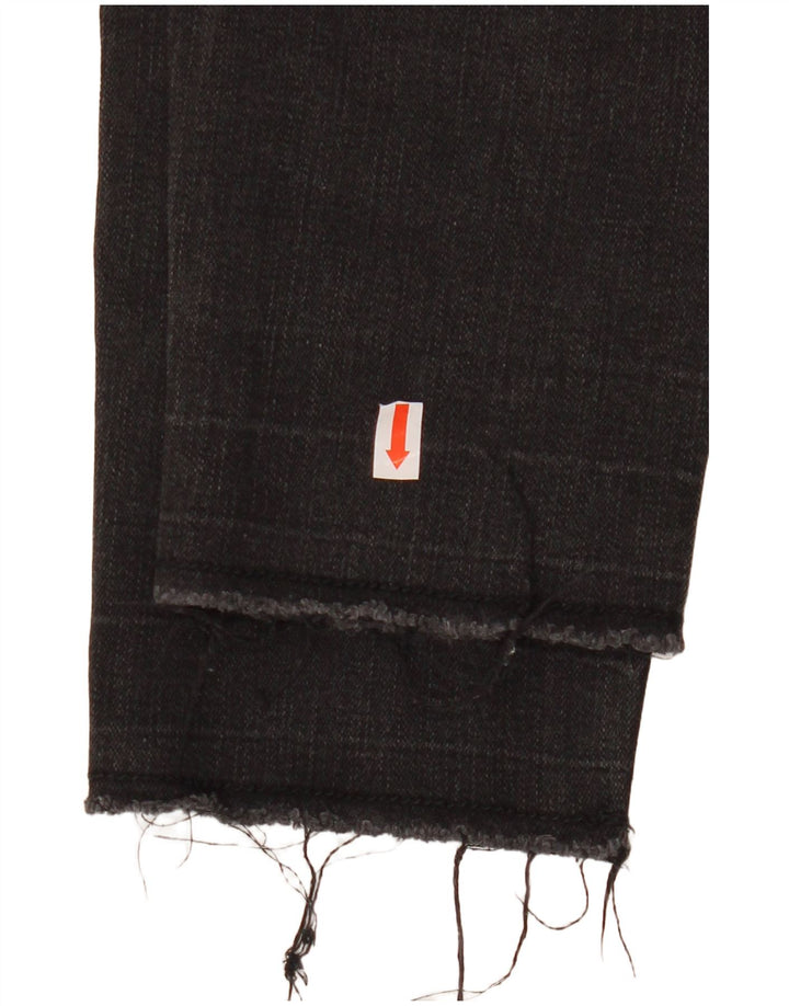 Женские джинсы скинни ZARA EU 38, маленькие W28 L26, черный хлопок