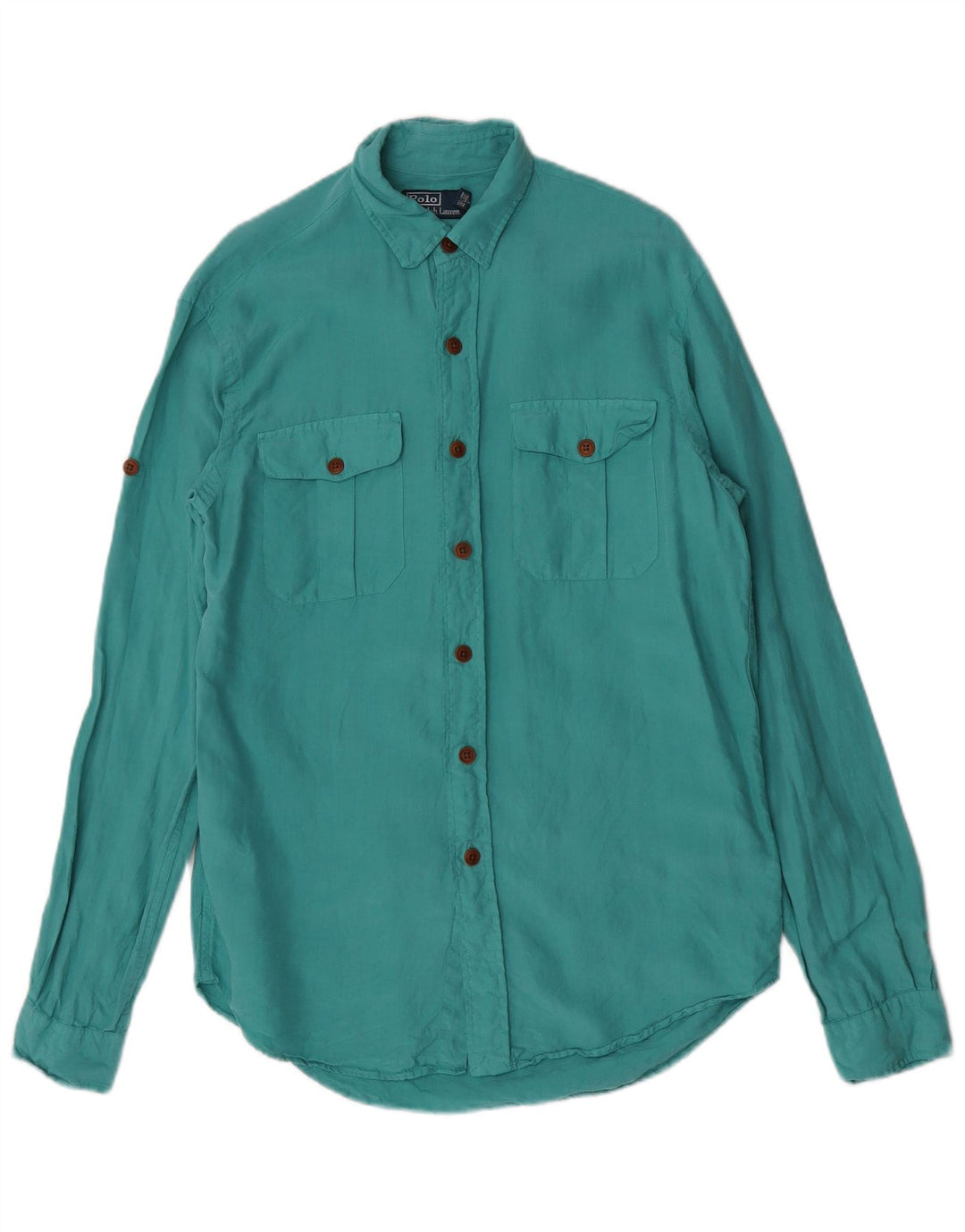 Мужская рубашка Polo Ralph Lauren, средний бирюзовый лен